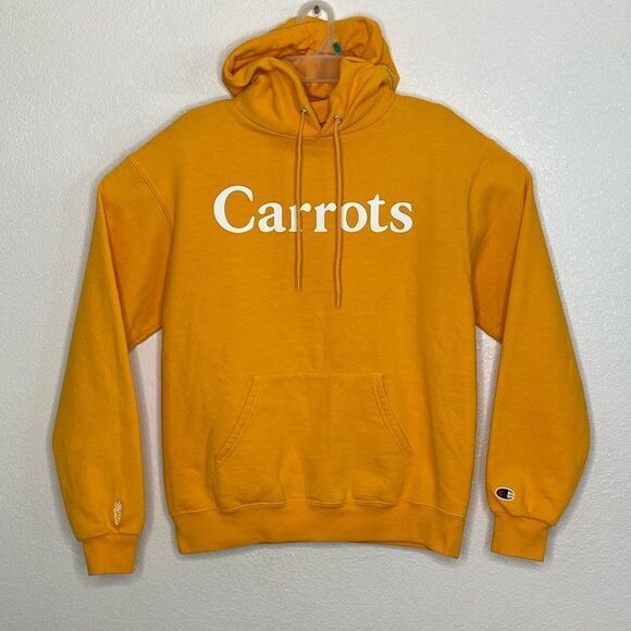 CARROTS X CHAMPION Men’s Orange Pullover Hoodie Size M - Picture 1 of 6